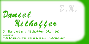 daniel milhoffer business card